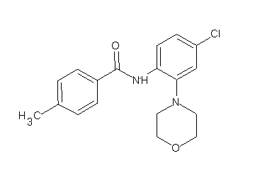 N-[4-chloro-2-(4-morpholinyl)phenyl]-4-methylbenzamide - Click Image to Close