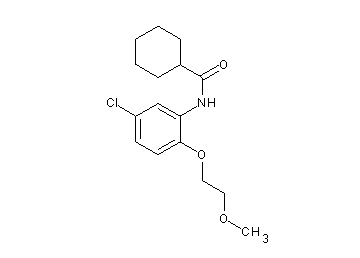 N-[5-chloro-2-(2-methoxyethoxy)phenyl]cyclohexanecarboxamide - Click Image to Close
