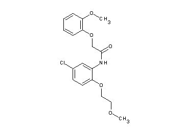 N-[5-chloro-2-(2-methoxyethoxy)phenyl]-2-(2-methoxyphenoxy)acetamide - Click Image to Close