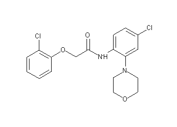N-[4-chloro-2-(4-morpholinyl)phenyl]-2-(2-chlorophenoxy)acetamide - Click Image to Close