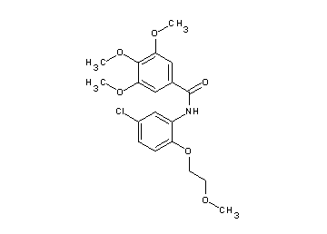 N-[5-chloro-2-(2-methoxyethoxy)phenyl]-3,4,5-trimethoxybenzamide