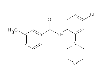 N-[4-chloro-2-(4-morpholinyl)phenyl]-3-methylbenzamide - Click Image to Close