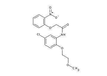 N-[5-chloro-2-(2-methoxyethoxy)phenyl]-2-(2-nitrophenoxy)acetamide - Click Image to Close