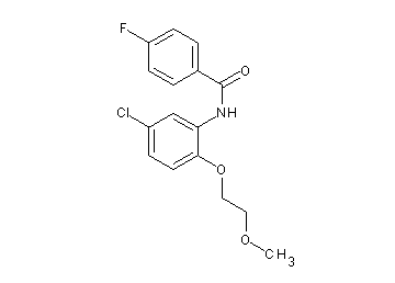 N-[5-chloro-2-(2-methoxyethoxy)phenyl]-4-fluorobenzamide - Click Image to Close