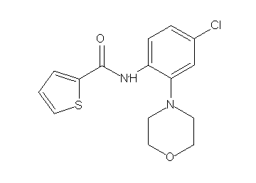 N-[4-chloro-2-(4-morpholinyl)phenyl]-2-thiophenecarboxamide - Click Image to Close