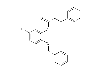 N-[2-(benzyloxy)-5-chlorophenyl]-3-phenylpropanamide - Click Image to Close