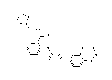 2-{[3-(3,4-dimethoxyphenyl)acryloyl]amino}-N-(2-furylmethyl)benzamide - Click Image to Close