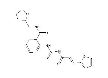 2-[({[3-(2-furyl)acryloyl]amino}carbonothioyl)amino]-N-(tetrahydro-2-furanylmethyl)benzamide - Click Image to Close