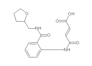 4-oxo-4-[(2-{[(tetrahydro-2-furanylmethyl)amino]carbonyl}phenyl)amino]-2-butenoic acid - Click Image to Close