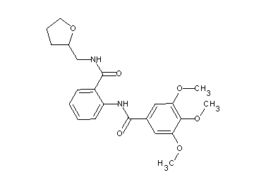 3,4,5-trimethoxy-N-(2-{[(tetrahydro-2-furanylmethyl)amino]carbonyl}phenyl)benzamide - Click Image to Close