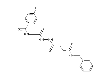 N-({2-[4-(benzylamino)-4-oxobutanoyl]hydrazino}carbonothioyl)-4-fluorobenzamide - Click Image to Close