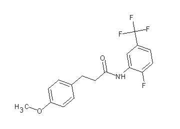 N-[2-fluoro-5-(trifluoromethyl)phenyl]-3-(4-methoxyphenyl)propanamide - Click Image to Close