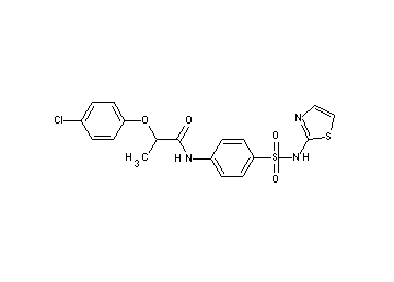2-(4-chlorophenoxy)-N-{4-[(1,3-thiazol-2-ylamino)sulfonyl]phenyl}propanamide - Click Image to Close