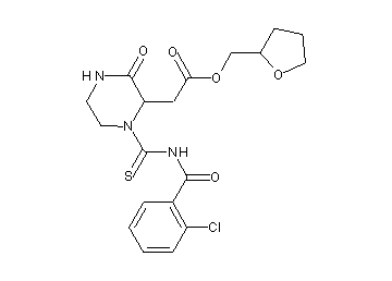 tetrahydro-2-furanylmethyl (1-{[(2-chlorobenzoyl)amino]carbonothioyl}-3-oxo-2-piperazinyl)acetate