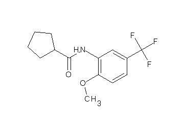 N-[2-methoxy-5-(trifluoromethyl)phenyl]cyclopentanecarboxamide - Click Image to Close