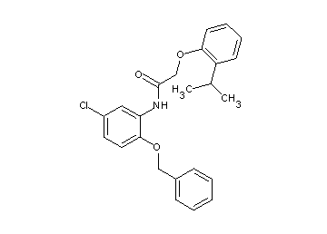 N-[2-(benzyloxy)-5-chlorophenyl]-2-(2-isopropylphenoxy)acetamide - Click Image to Close