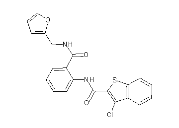 3-chloro-N-(2-{[(2-furylmethyl)amino]carbonyl}phenyl)-1-benzothiophene-2-carboxamide - Click Image to Close