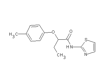 2-(4-methylphenoxy)-N-1,3-thiazol-2-ylbutanamide