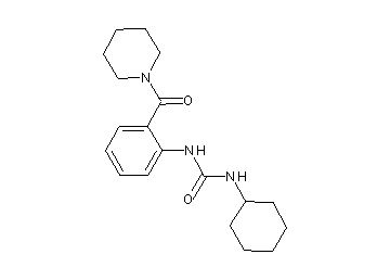 N-cyclohexyl-N'-[2-(1-piperidinylcarbonyl)phenyl]urea - Click Image to Close