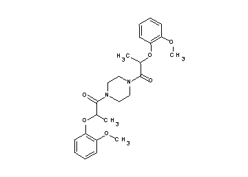 1,4-bis[2-(2-methoxyphenoxy)propanoyl]piperazine - Click Image to Close