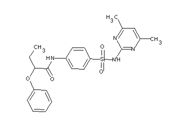 N-(4-{[(4,6-dimethyl-2-pyrimidinyl)amino]sulfonyl}phenyl)-2-phenoxybutanamide - Click Image to Close