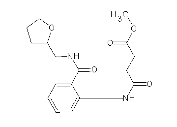 methyl 4-oxo-4-[(2-{[(tetrahydro-2-furanylmethyl)amino]carbonyl}phenyl)amino]butanoate - Click Image to Close