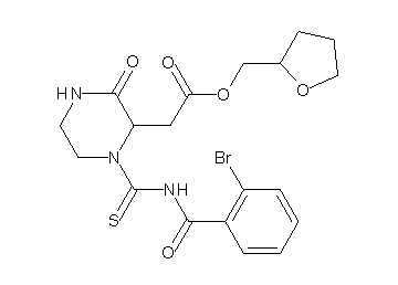 tetrahydro-2-furanylmethyl (1-{[(2-bromobenzoyl)amino]carbonothioyl}-3-oxo-2-piperazinyl)acetate - Click Image to Close