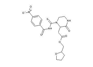 tetrahydro-2-furanylmethyl (1-{[(4-nitrobenzoyl)amino]carbonothioyl}-3-oxo-2-piperazinyl)acetate - Click Image to Close