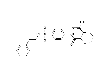 2-{[(4-{[(2-phenylethyl)amino]sulfonyl}phenyl)amino]carbonyl}cyclohexanecarboxylic acid - Click Image to Close