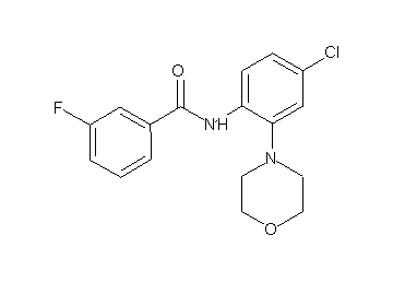 N-[4-chloro-2-(4-morpholinyl)phenyl]-3-fluorobenzamide - Click Image to Close