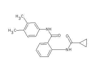 2-[(cyclopropylcarbonyl)amino]-N-(3,4-dimethylphenyl)benzamide - Click Image to Close