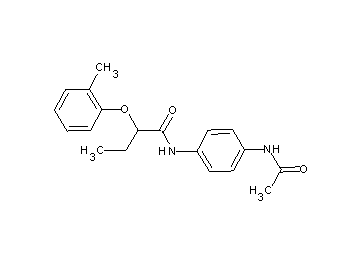 N-[4-(acetylamino)phenyl]-2-(2-methylphenoxy)butanamide - Click Image to Close