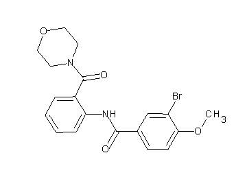 3-bromo-4-methoxy-N-[2-(4-morpholinylcarbonyl)phenyl]benzamide