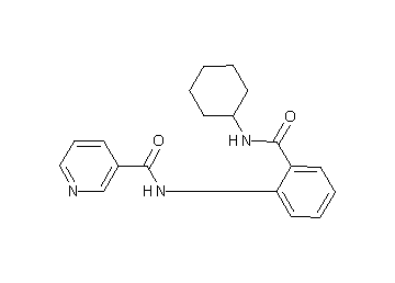 N-{2-[(cyclohexylamino)carbonyl]phenyl}nicotinamide - Click Image to Close