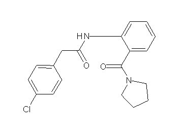 2-(4-chlorophenyl)-N-[2-(1-pyrrolidinylcarbonyl)phenyl]acetamide - Click Image to Close