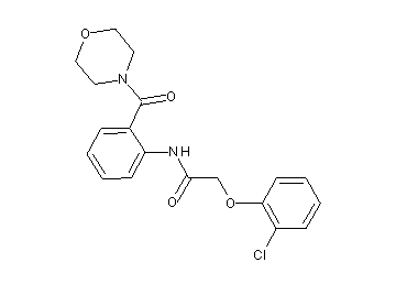 2-(2-chlorophenoxy)-N-[2-(4-morpholinylcarbonyl)phenyl]acetamide - Click Image to Close