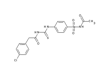 N-[({4-[(acetylamino)sulfonyl]phenyl}amino)carbonothioyl]-2-(4-chlorophenyl)acetamide - Click Image to Close
