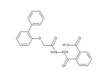 2-({2-[(2-biphenylyloxy)acetyl]hydrazino}carbonyl)benzoic acid - Click Image to Close