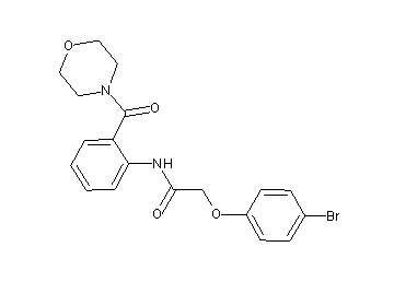 2-(4-bromophenoxy)-N-[2-(4-morpholinylcarbonyl)phenyl]acetamide - Click Image to Close