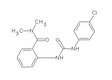 2-({[(4-chlorophenyl)amino]carbonyl}amino)-N,N-dimethylbenzamide - Click Image to Close