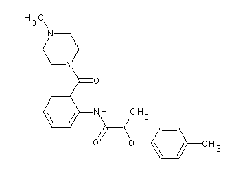2-(4-methylphenoxy)-N-{2-[(4-methyl-1-piperazinyl)carbonyl]phenyl}propanamide - Click Image to Close