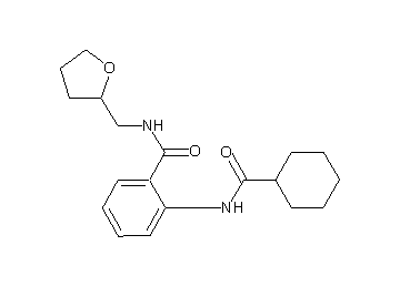 2-[(cyclohexylcarbonyl)amino]-N-(tetrahydro-2-furanylmethyl)benzamide - Click Image to Close
