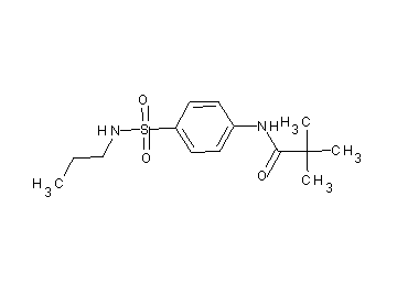 2,2-dimethyl-N-{4-[(propylamino)sulfonyl]phenyl}propanamide - Click Image to Close