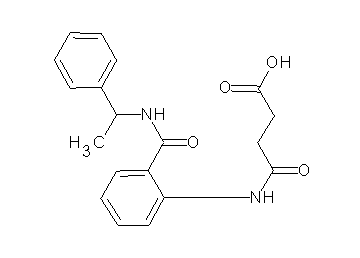 4-oxo-4-[(2-{[(1-phenylethyl)amino]carbonyl}phenyl)amino]butanoic acid - Click Image to Close