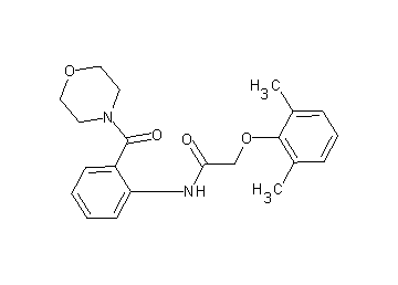 2-(2,6-dimethylphenoxy)-N-[2-(4-morpholinylcarbonyl)phenyl]acetamide - Click Image to Close