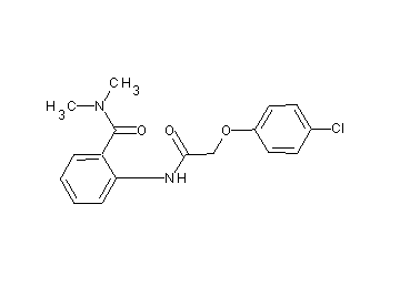 2-{[(4-chlorophenoxy)acetyl]amino}-N,N-dimethylbenzamide - Click Image to Close