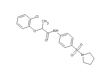 2-(2-chlorophenoxy)-N-[4-(1-pyrrolidinylsulfonyl)phenyl]propanamide - Click Image to Close