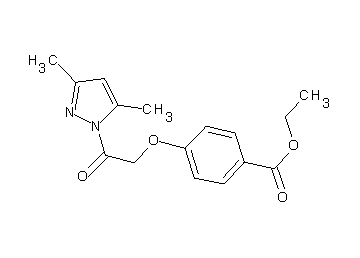 ethyl 4-[2-(3,5-dimethyl-1H-pyrazol-1-yl)-2-oxoethoxy]benzoate - Click Image to Close
