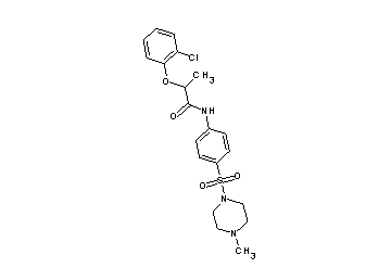 2-(2-chlorophenoxy)-N-{4-[(4-methyl-1-piperazinyl)sulfonyl]phenyl}propanamide - Click Image to Close