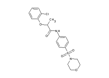 2-(2-chlorophenoxy)-N-[4-(4-morpholinylsulfonyl)phenyl]propanamide - Click Image to Close
